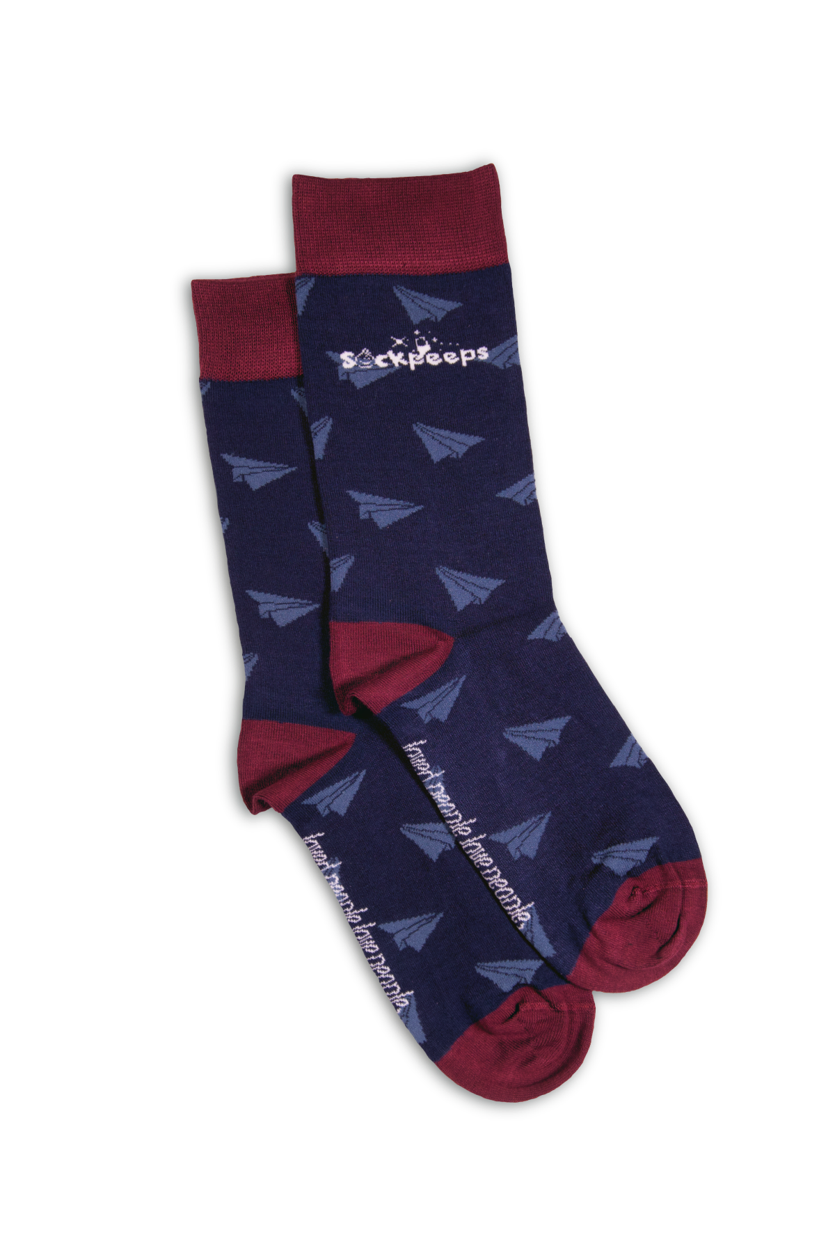 The Paper Airplanes Crew Socks